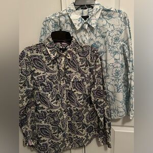 Talbots, two blouses, size 10